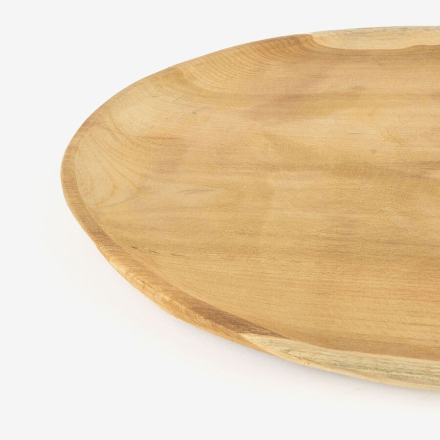 Centro de mesa de madera de teca Ø40cm