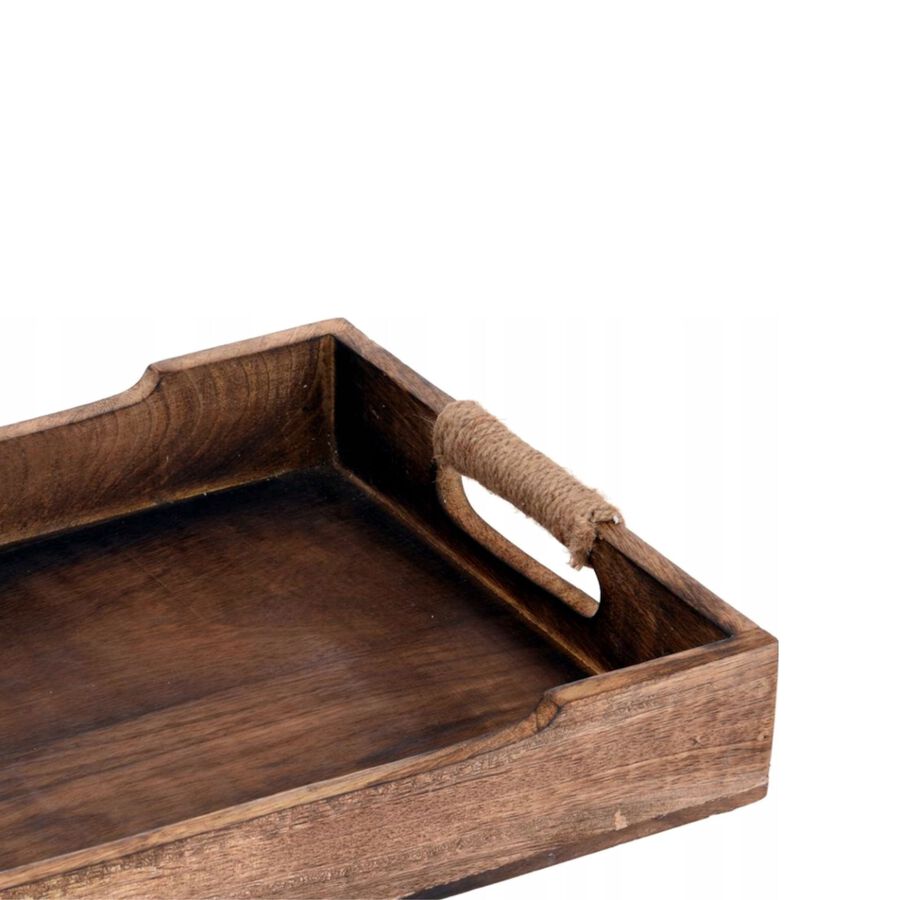 Bandeja para servir de madera de mango Zena 39x26x7cm