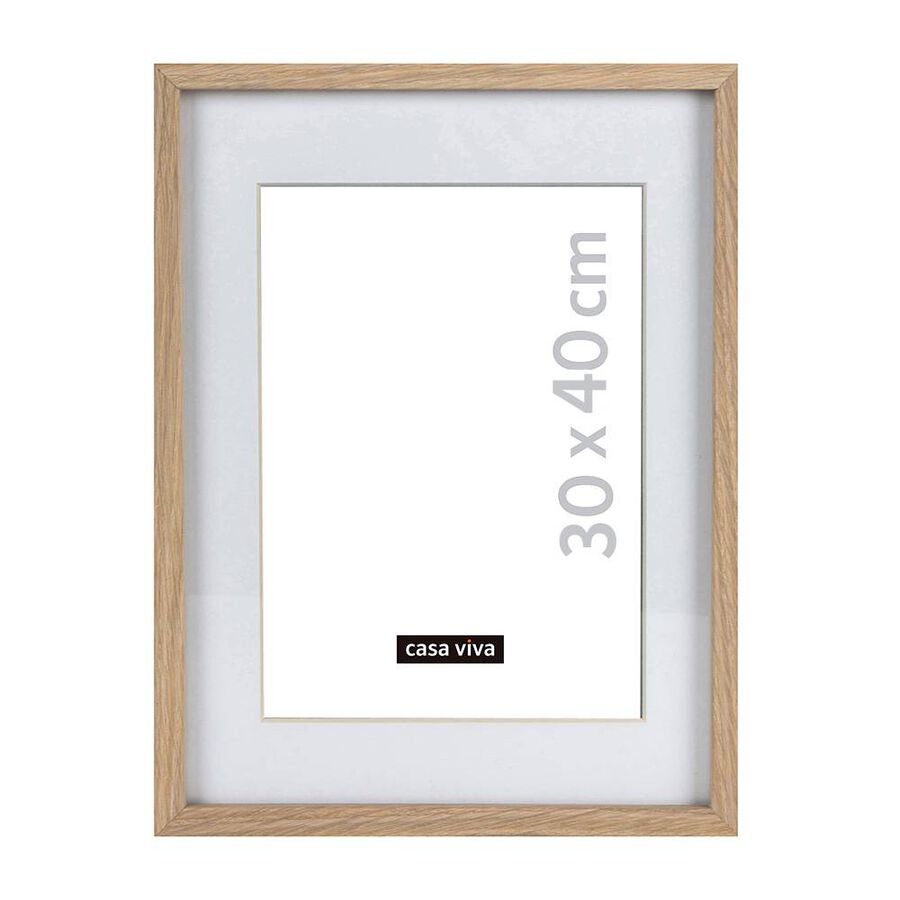 Marco de fotos madera natural 30x40cm