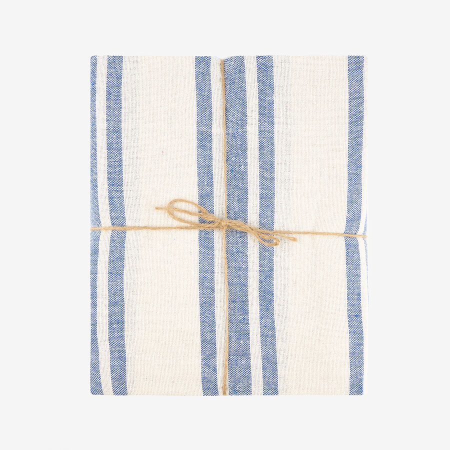 Mantel de algod&oacute;n rayas gruesas Maya 150x250cm