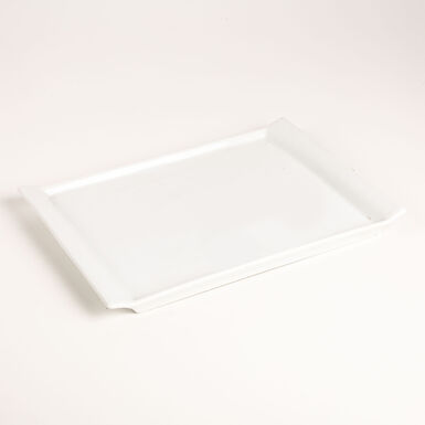 Fuente plancha de porcelana blanca Gastro Fresh 31cm