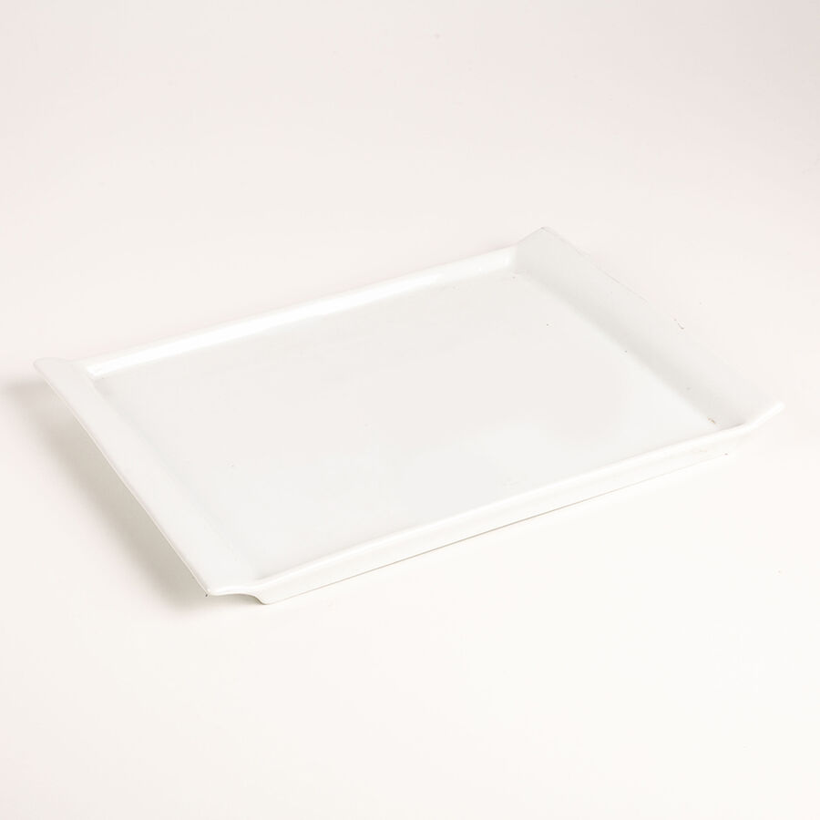 Fuente plancha de porcelana blanca Gastro Fresh 31cm