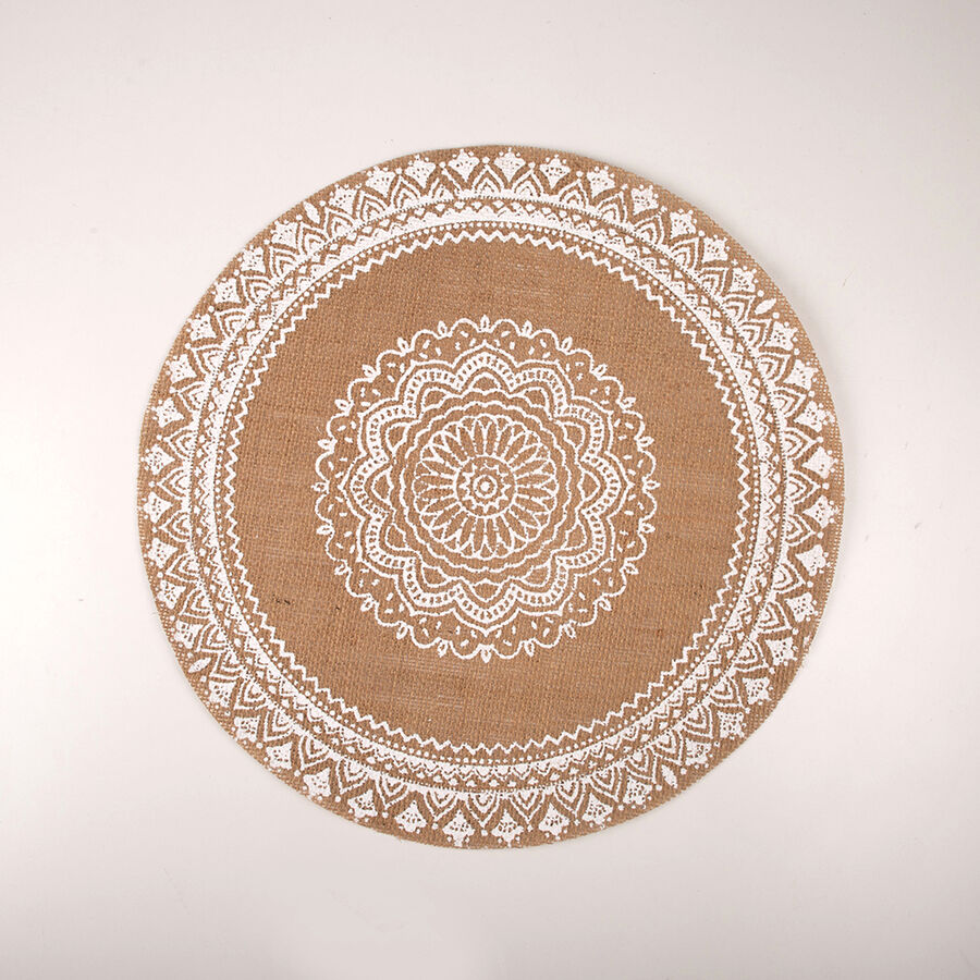 Mantel individual de yute Crochet &Oslash;38cm