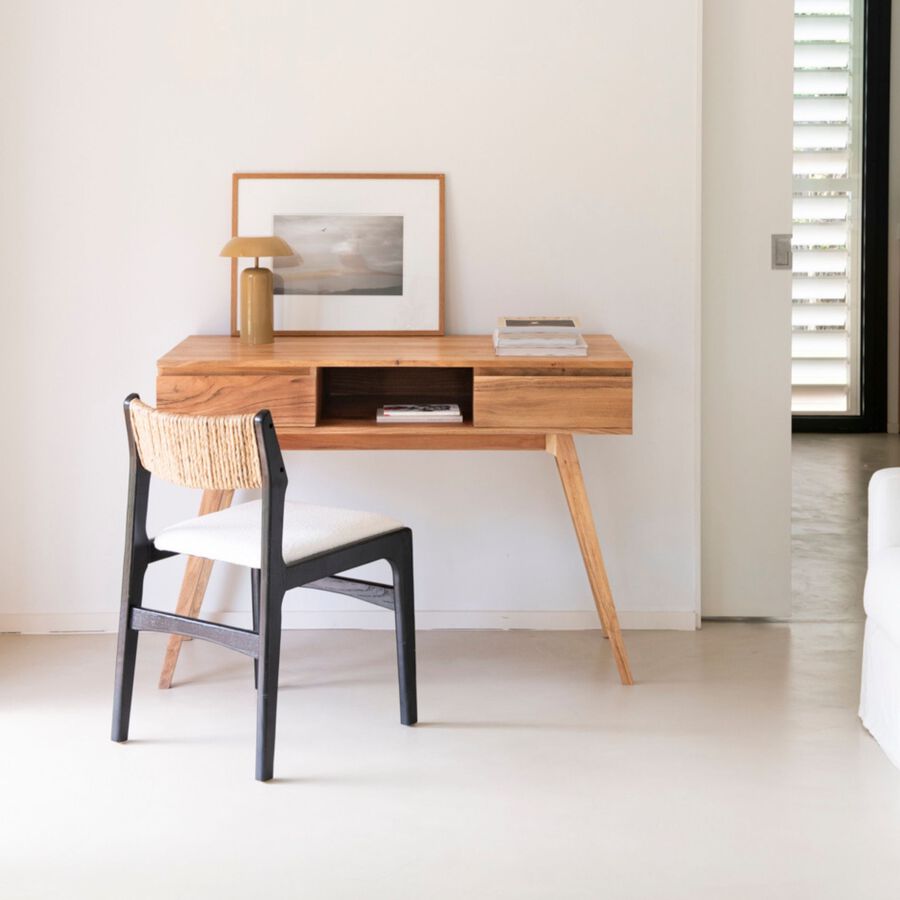 Escritorio de madera de acacia Deska 117x60x82cm