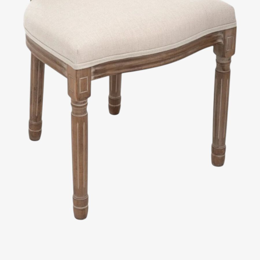 Silla de comedor de madera de abedul beige Monarch 50x56x96cm
