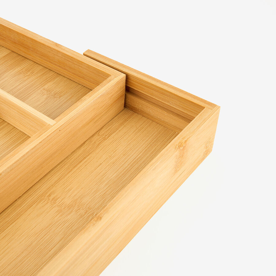 Cubertero extensible de bamb&uacute; 35x40x5cm