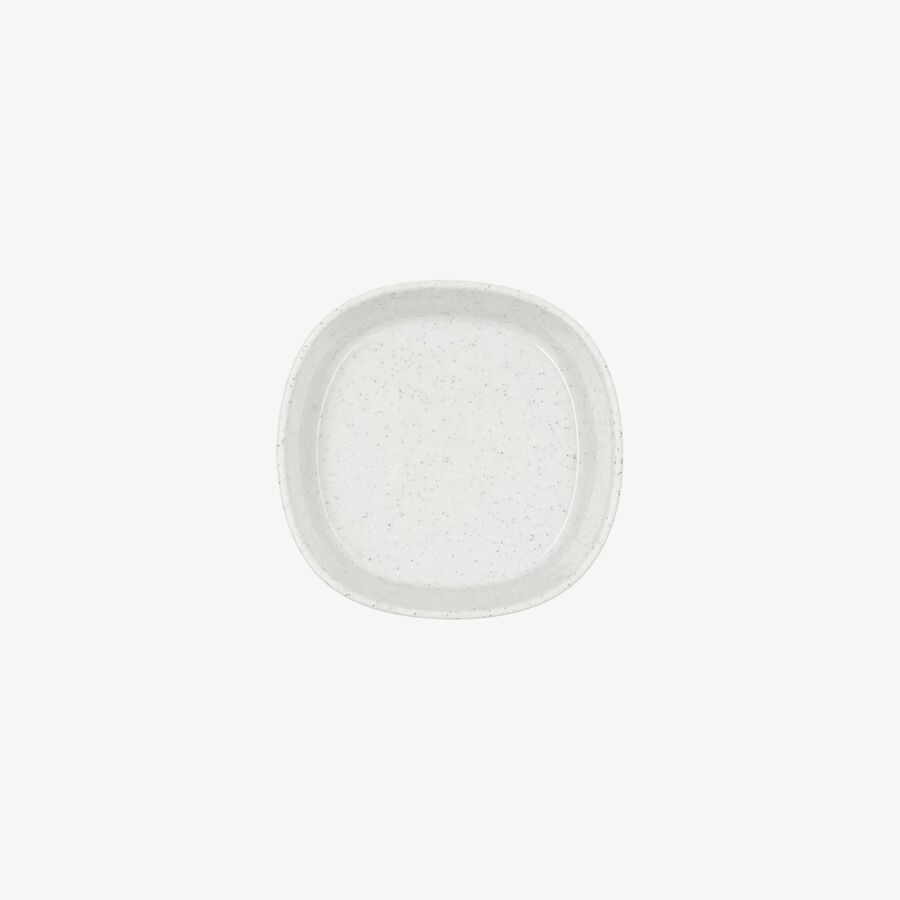 Bol moteado de cer&aacute;mica blanca Orizon &Oslash;11,5cm