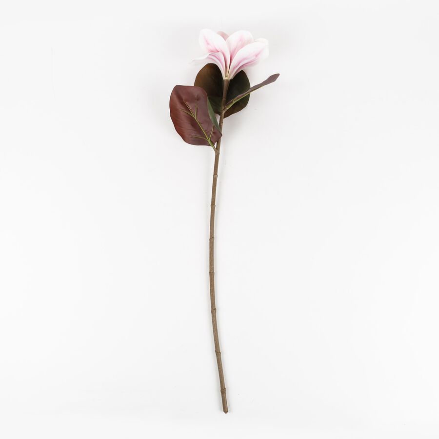 Flor artificial magnolia rosa 70cm
