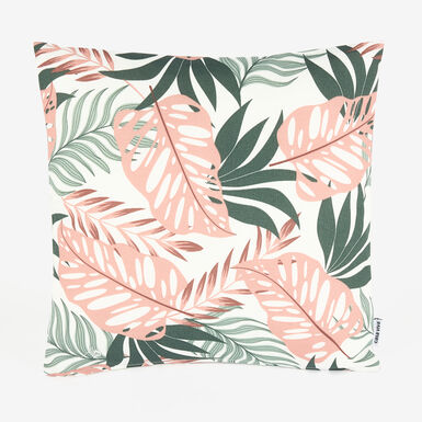 Coj&iacute;n de exterior Hojas tropical 45x45cm