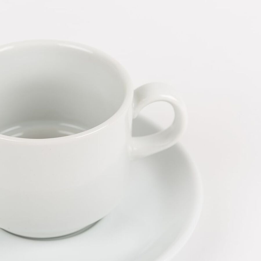 Taza de t&eacute; de porcelana blanca Cantina 25cl