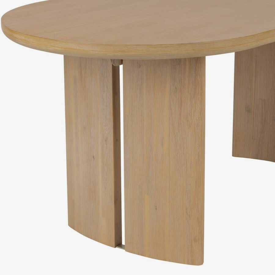 Mesa de comedor de madera Yoren 180x90cm 