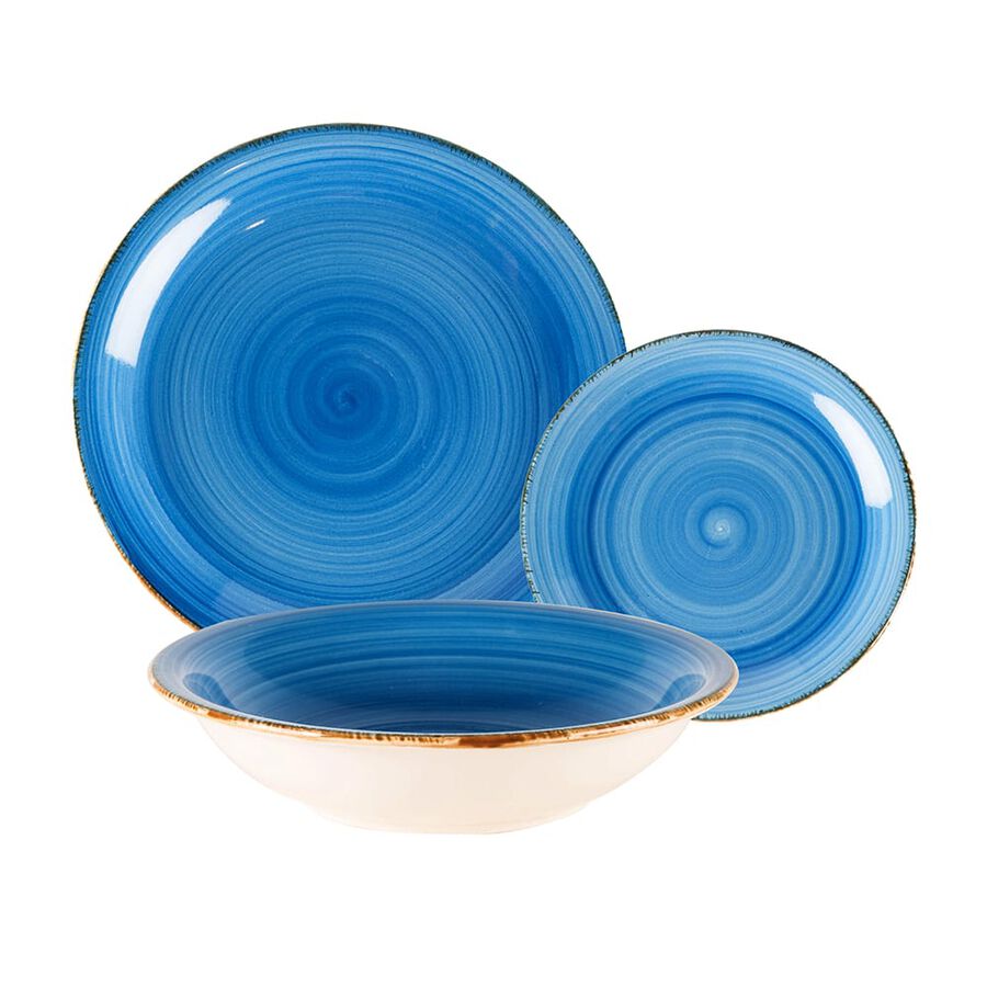 Vajilla de 18 piezas de gres Vita en varios colores