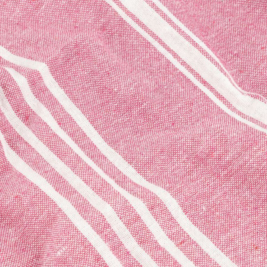 Pareo de algodón con rayas rojas Cannes 85x170cm