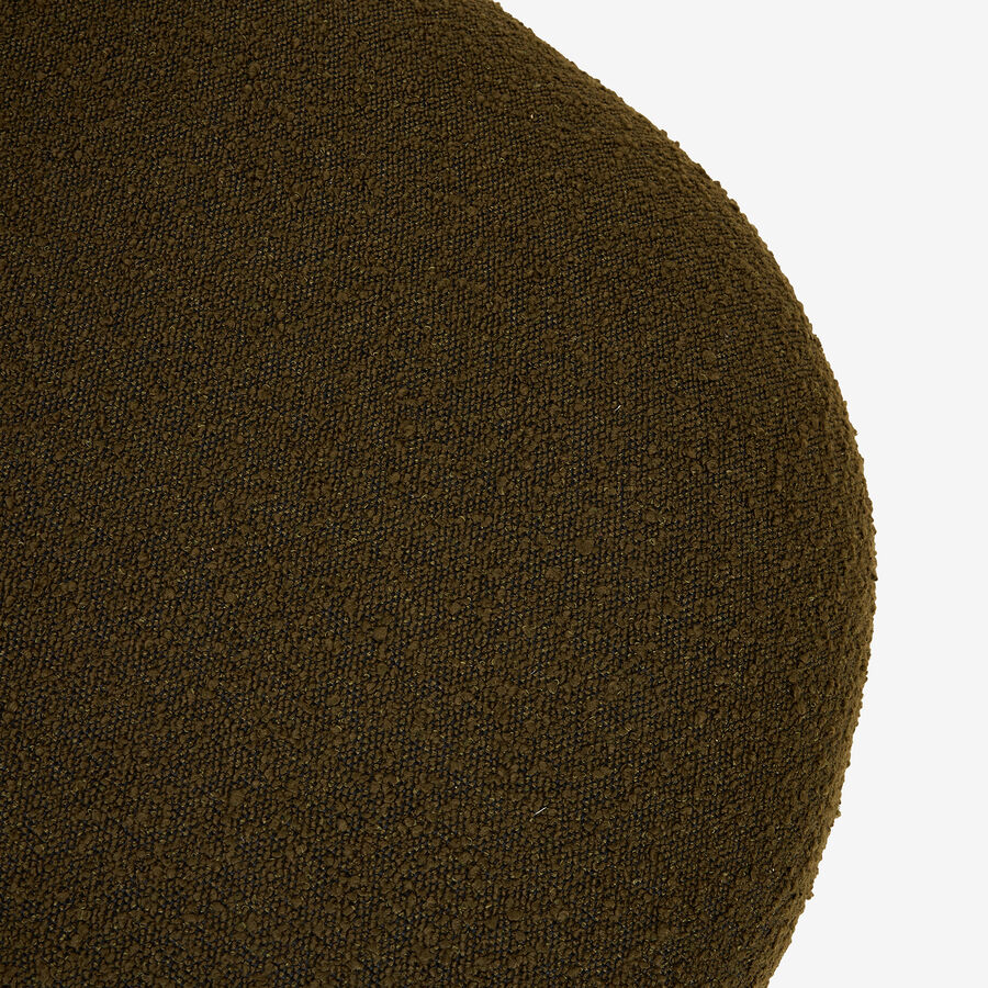 Butaca en tejido bouclé verde oliva Pacha 81x95x71cm Clau&Chloe