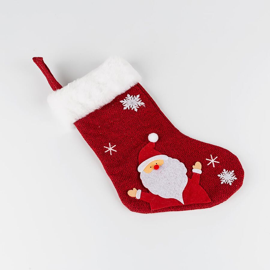 Calcet&iacute;n rojo de Santa Claus 26cm