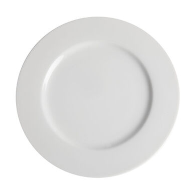 Plato llano de porcelana White Carol 27cm