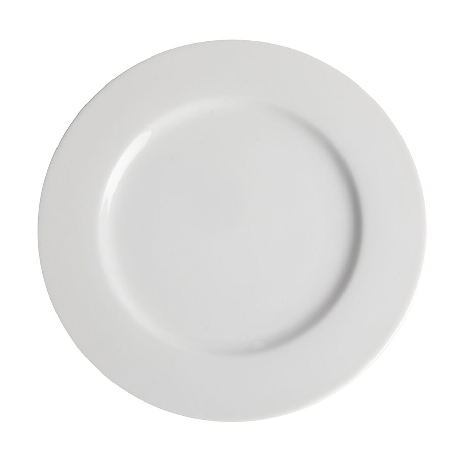 Plato llano de porcelana White Carol 27cm