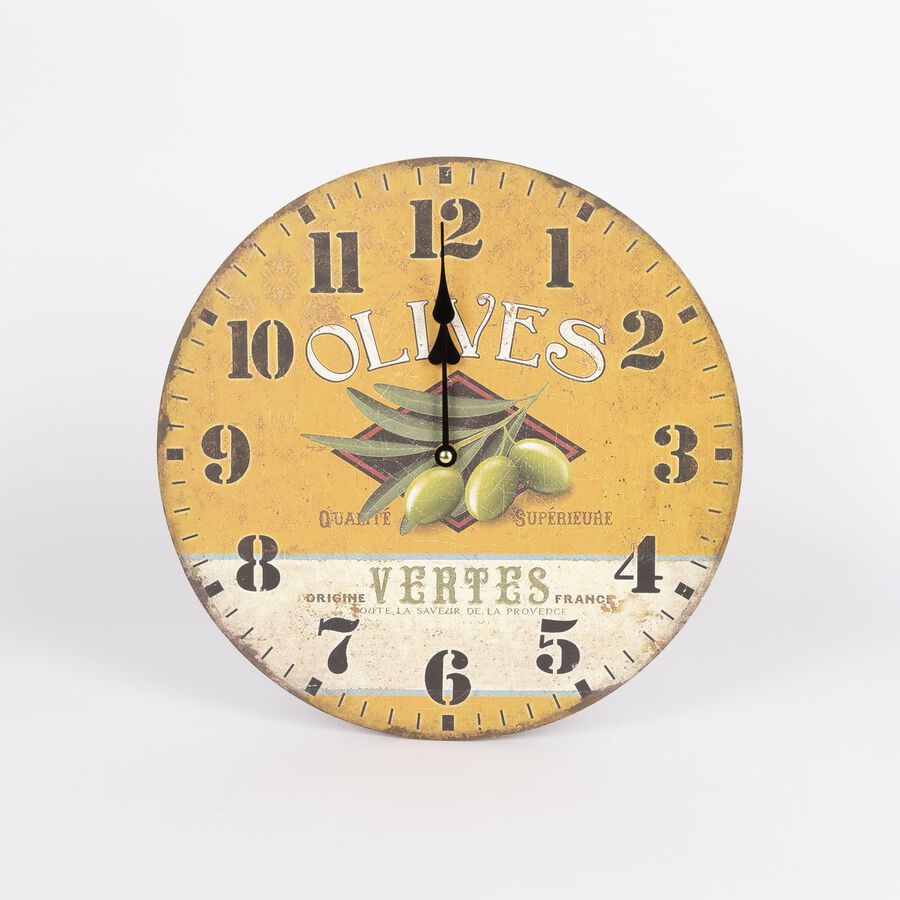 Reloj MDF surtido &Oslash;34cm