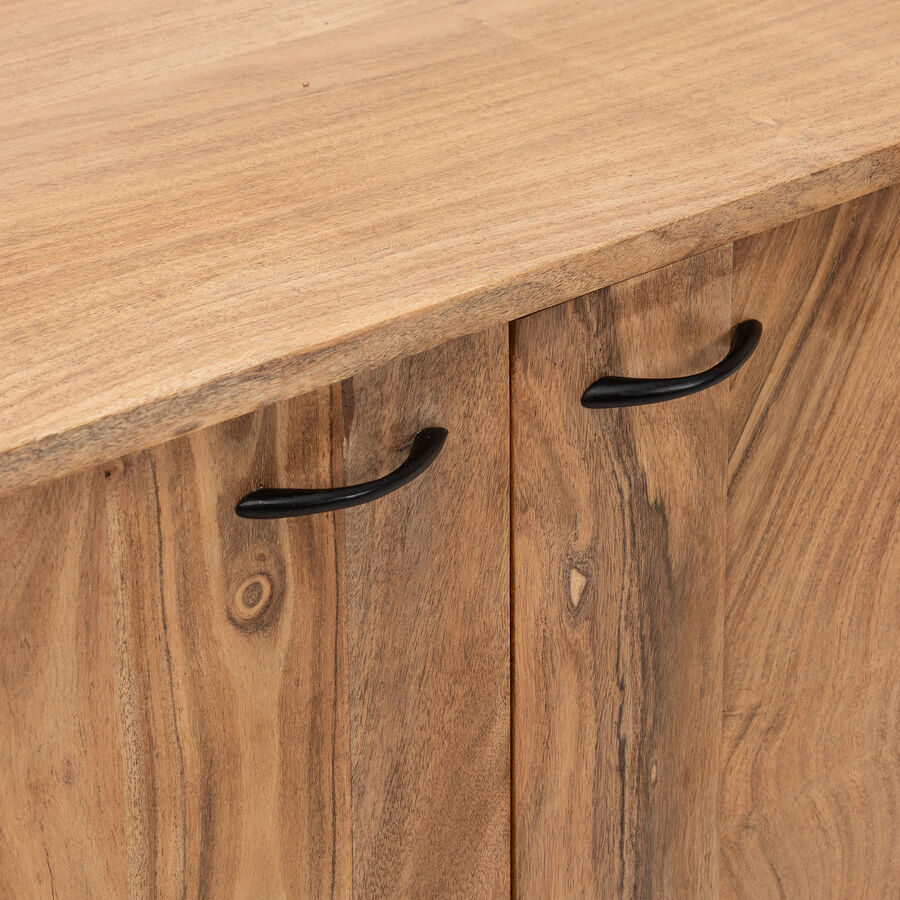 Aparador de madera de acacia con estante Bolt 180x45x80cm Clau&Chloe