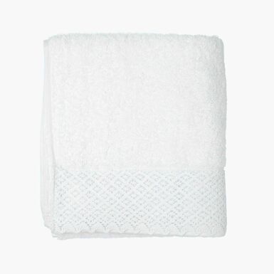 Toalla de ba&ntilde;o de algod&oacute;n 100% blanca Nido 100x150cm - 500 g/m&sup2;