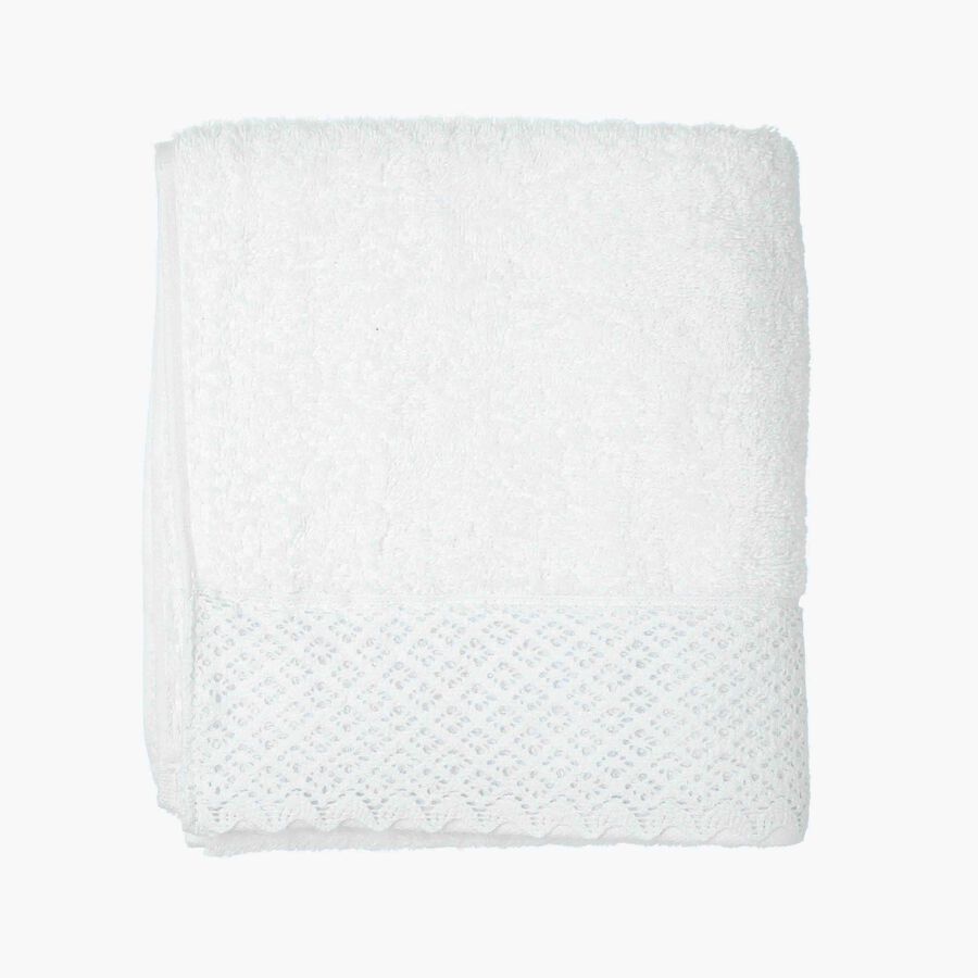 Toalla de ba&ntilde;o de algod&oacute;n 100% blanca Nido 100x150cm - 500 g/m&sup2;