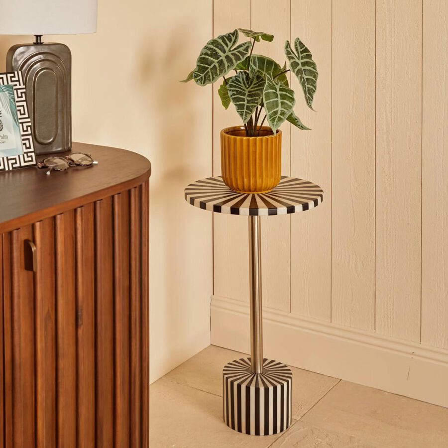 Mesa auxiliar de m&aacute;rmol Kaira &Oslash;36cm 