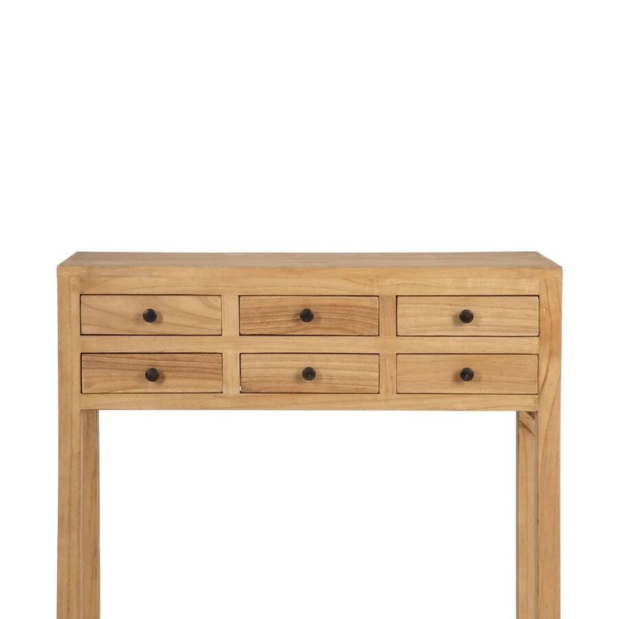 Consola de madera de mindi 85x26x85cm