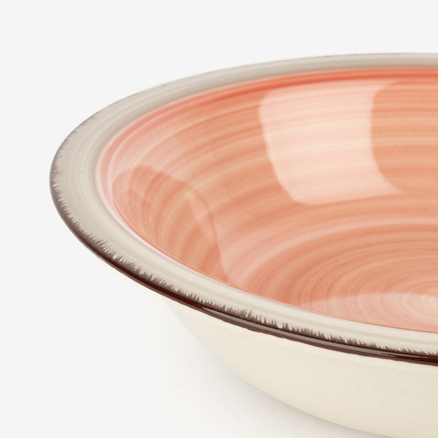 Vajilla de porcelana de 18 piezas rosa Juliett