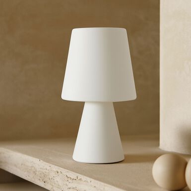 L&aacute;mpara de mesa inal&aacute;mbrica LED para exterior Brisa &Oslash;12,5x23cm