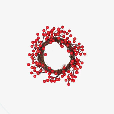 Anillo para vela de frutos rojos 30cm