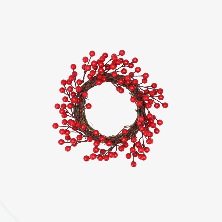 Anillo para vela de frutos rojos 30cm