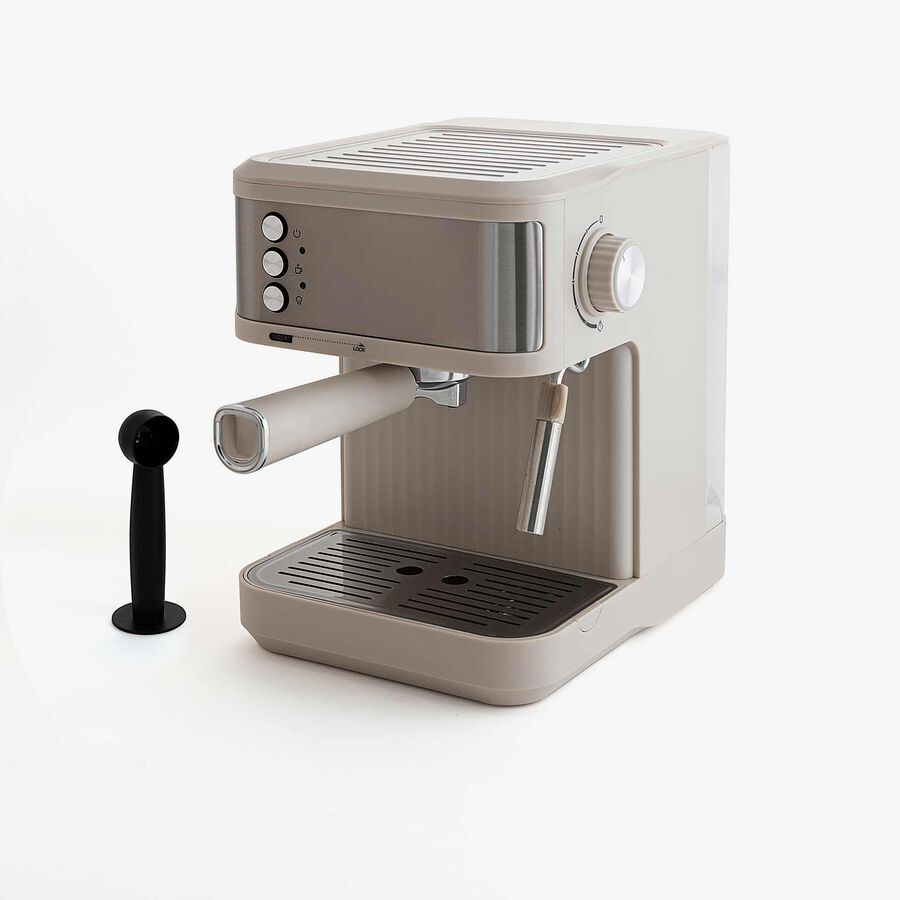 Cafetera expresso 20 bares beige Bruma