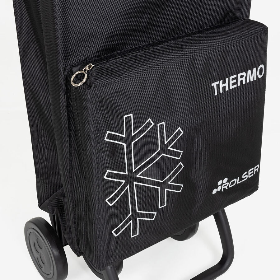 Carro para la compra negro/lima 4r Termo Fresh