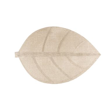 Mantel individual hoja marr&oacute;n 33x50cm