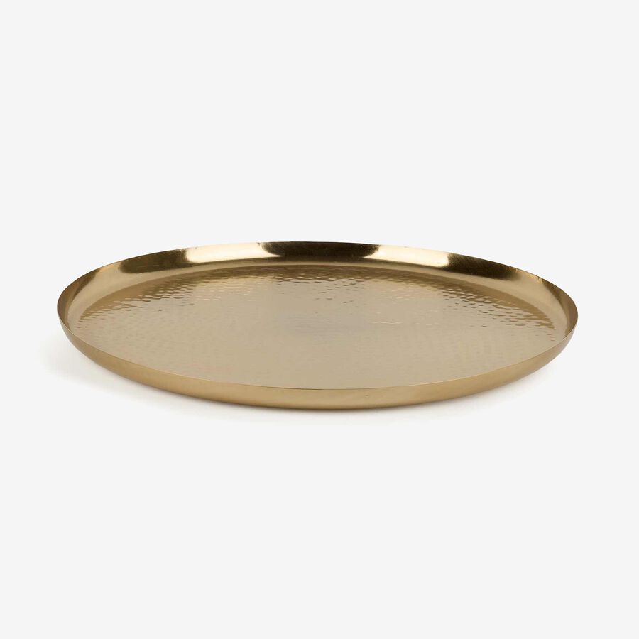Bandeja dorada de 39cm Aura