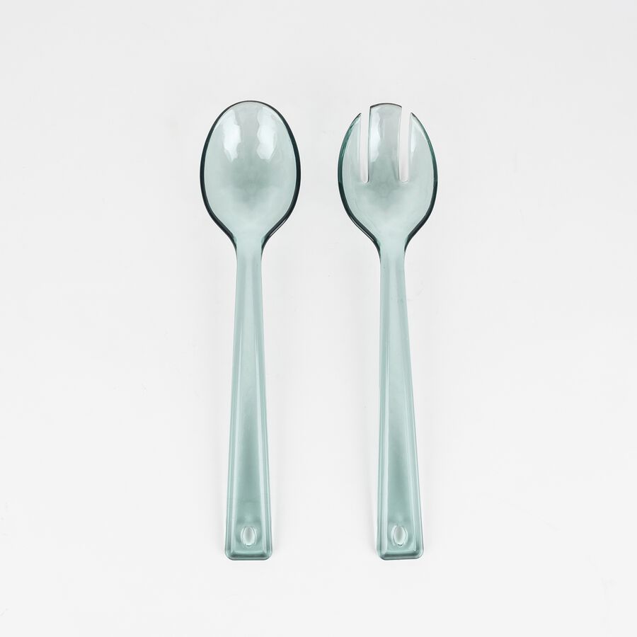 Conjunto de dos cubiertos de plástico para ensalada Bernit