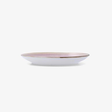 Plato de postre de cer&aacute;mica rosa Blush &Oslash;19cm