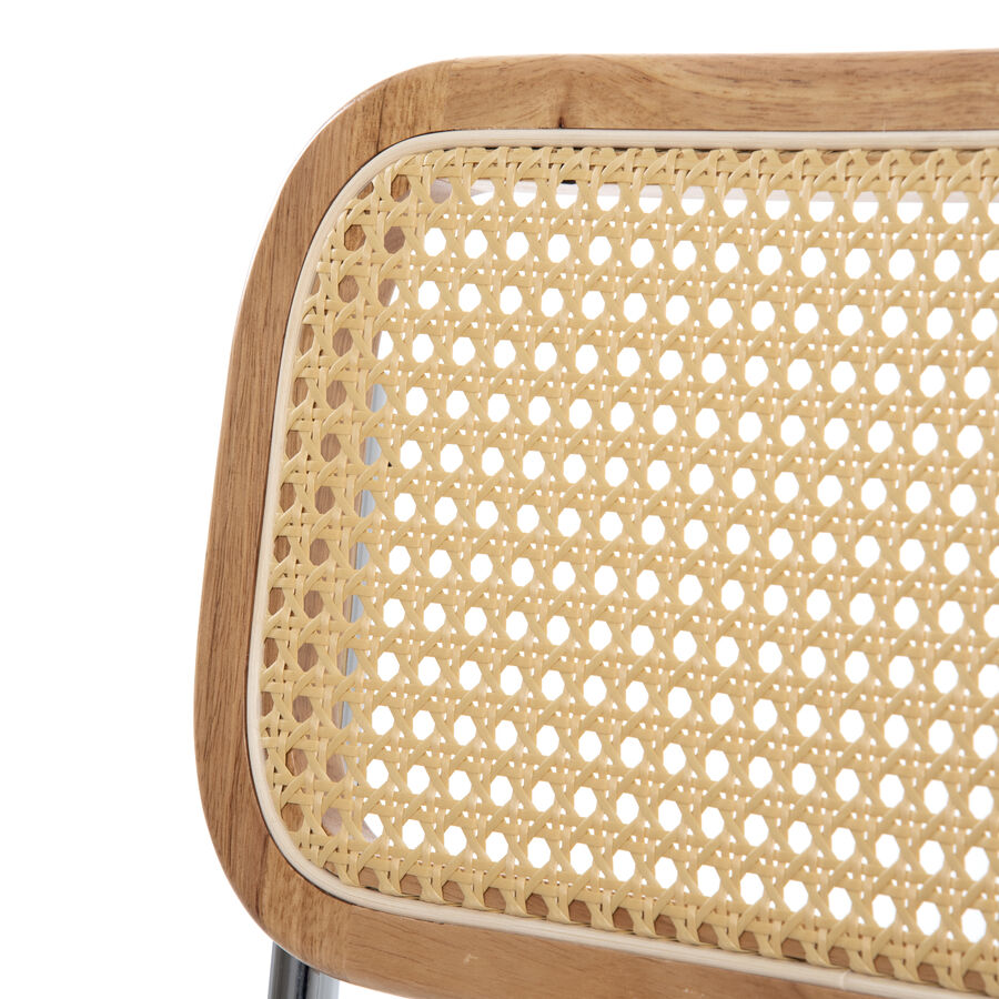 Silla de oficina beige Midano 55x75x41cm