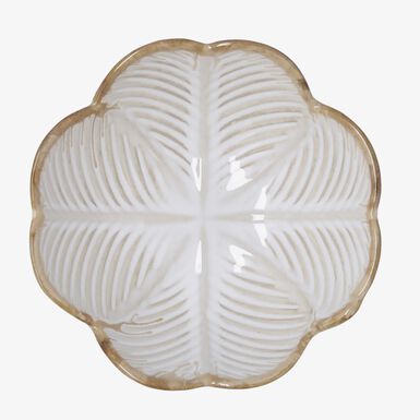 Bol de flor beige de porcelana Cremier &Oslash;17x7cm