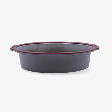 Molde redondo rojo de silicona Scarlet 26x27cm