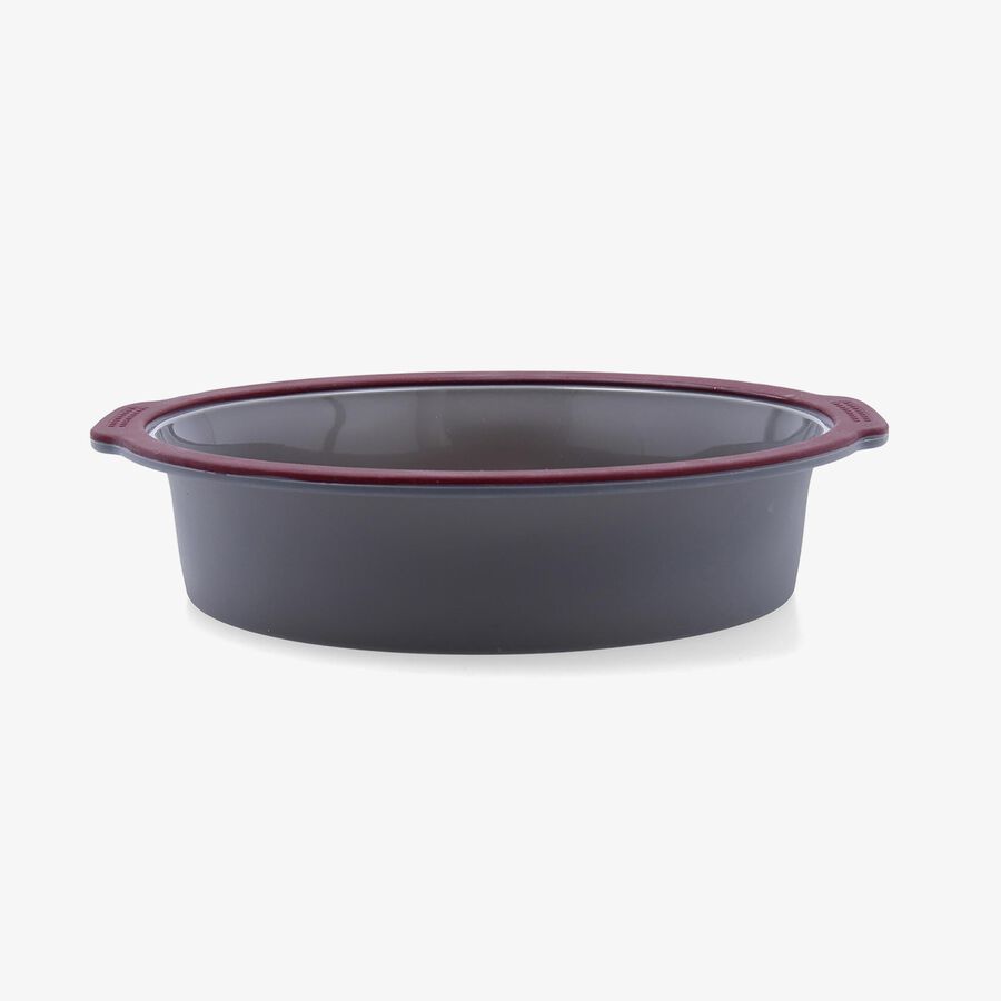 Molde redondo rojo de silicona Scarlet 26x27cm