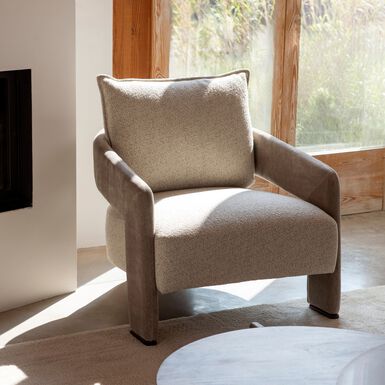 Butaca beige Regina 83x82x69cm Clau&Chloe