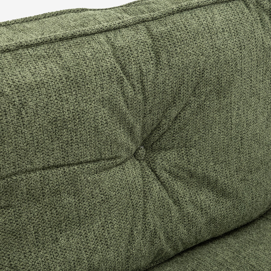 Sofá cama de 3 plazas verde Fules 212x85x85cm