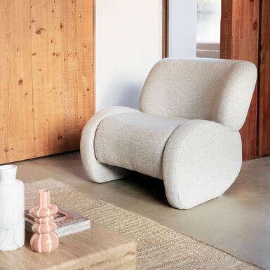 Butaca gris Telma 82x91x75cm Clau&Chloe