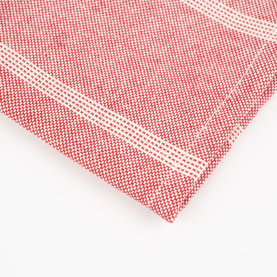 Servilleta de algodón reciclado rayas roja 43x43cm