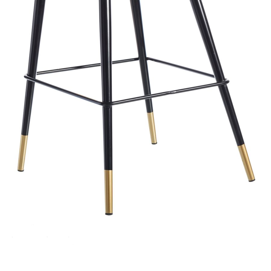 Set de 2 taburetes altos velvet azul Mayah 43x47x105cm