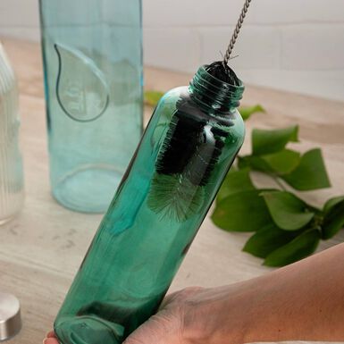 Cepillo de limpieza para botellas verde 40cm