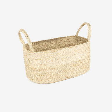 Cesta de yute ovalada Fita 35x23x16cm
