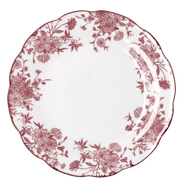 Plato llano burdeos de porcelana Charlotte &Oslash;26cm