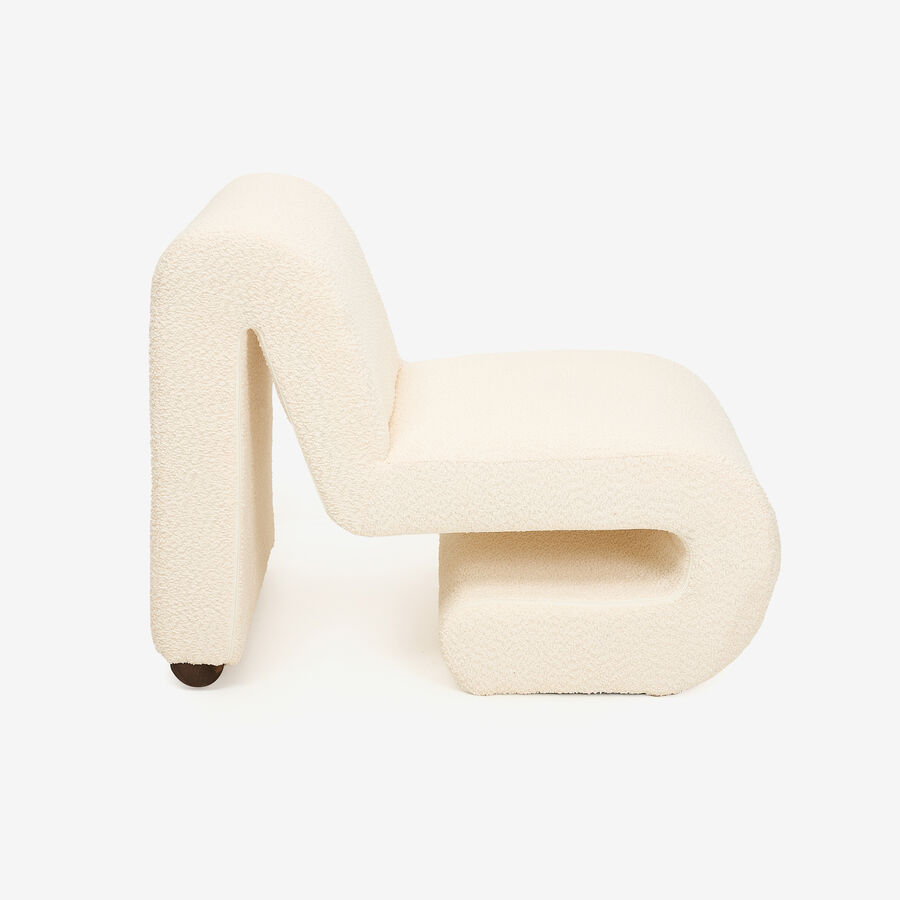 Butaca borreguito beige Ailen 59x86x64cm Clau&Chloe